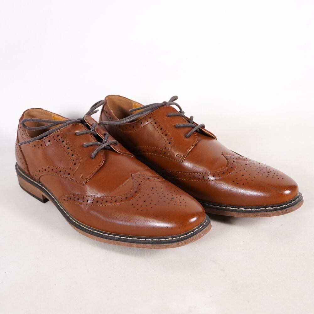 Borell Oxford Lace Up Dress Shoes Men Size 6M Brown Orange Red 520035